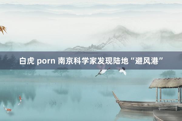 白虎 porn 南京科学家发现陆地“避风港”